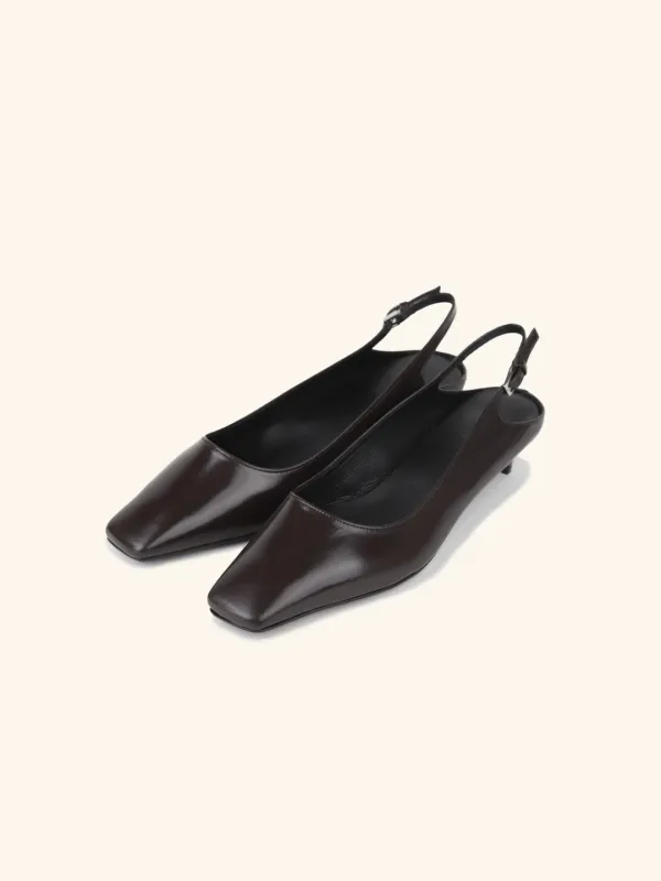 CITY CUT kitten heel / 브라운