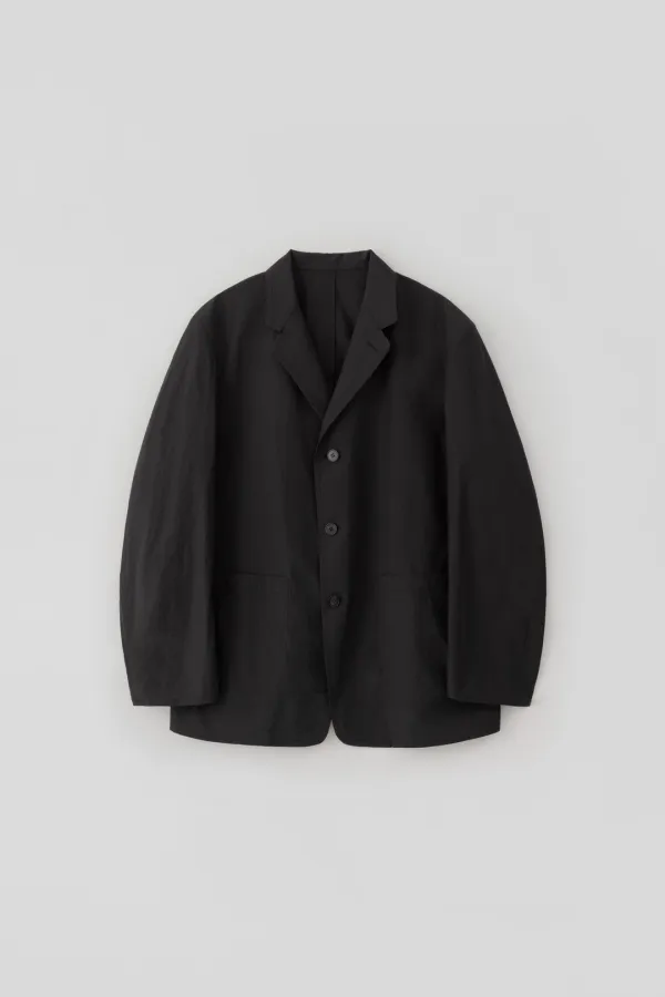Sheer Single 3-Button Jacket_Black