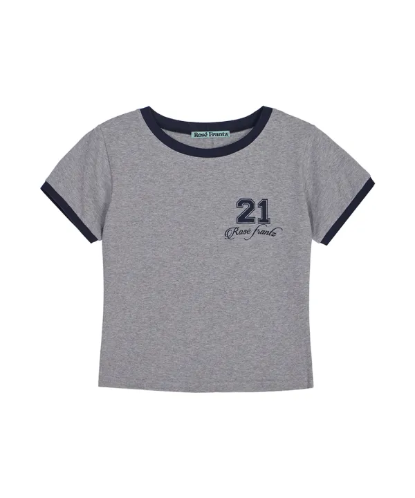 No.21 Ringer T-shirt [Gray]
