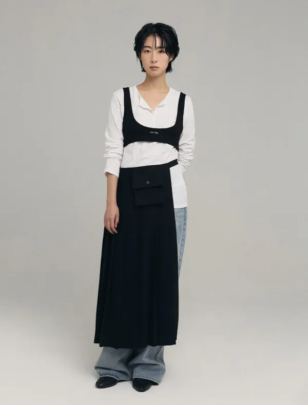 [1st REORDER] BUSTIER LAYERED T-SHIRT [WHITE]