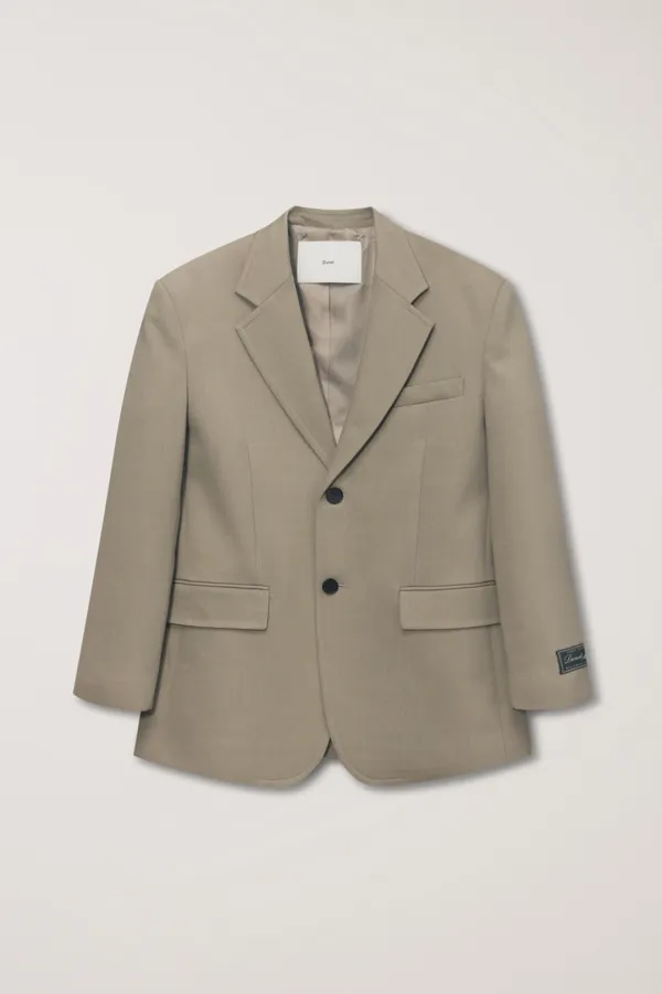UNISEX OVERSIZED WOOL BLAZER CAMEL BEIGE_UDJA6A107I3