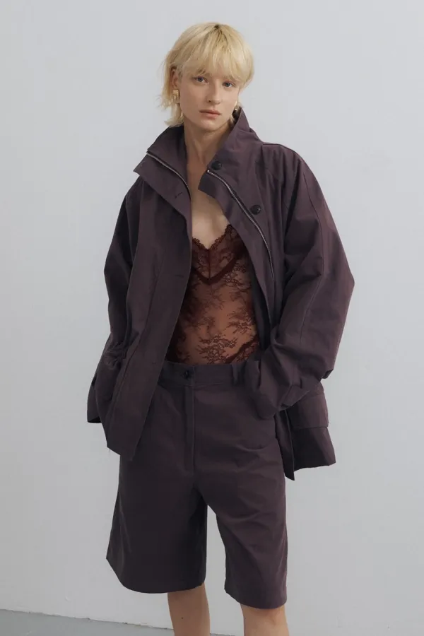 Low String Field Jacket_Ash Purple