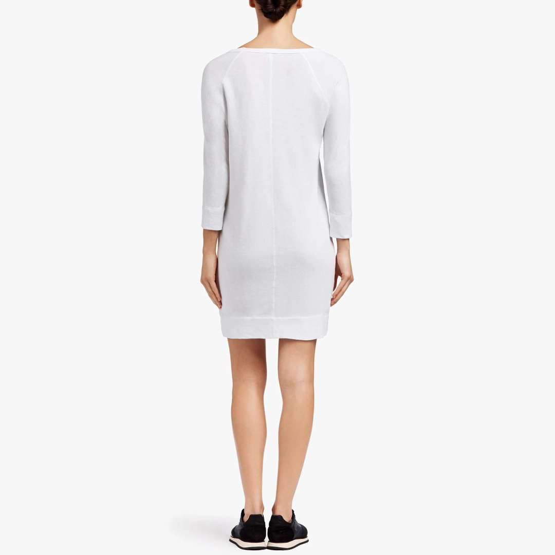 제임스펄스 Raglan Sweatshirt Dress - White 상품 이미지 3