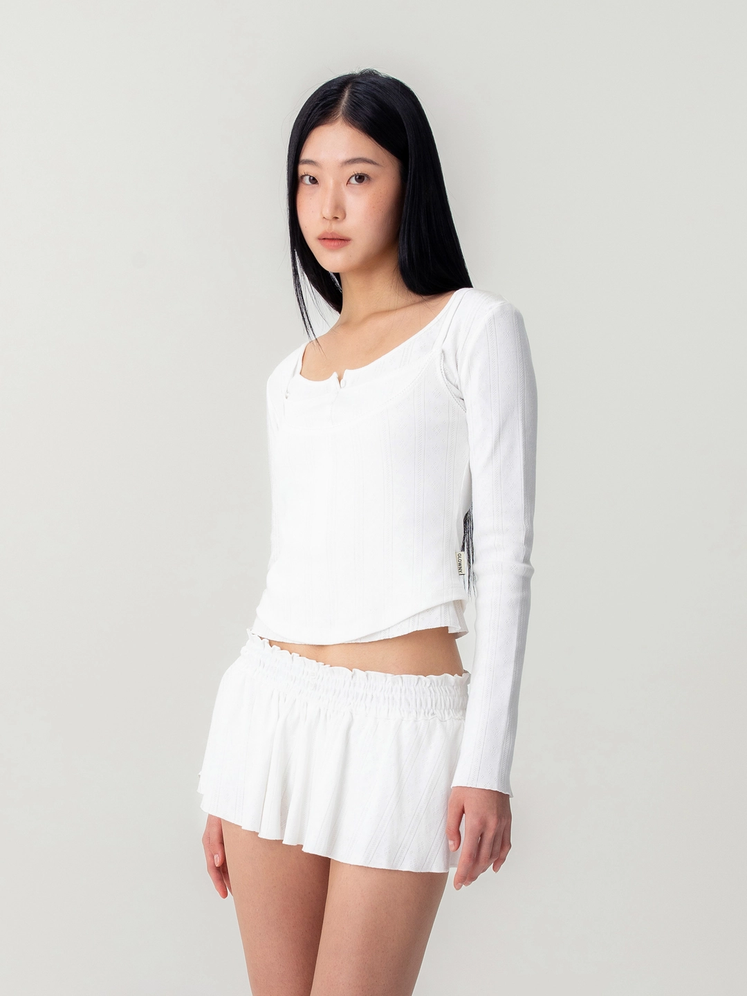 글로니 HONEY LAYERED CAMISOLE (WHITE) 상품 이미지 2