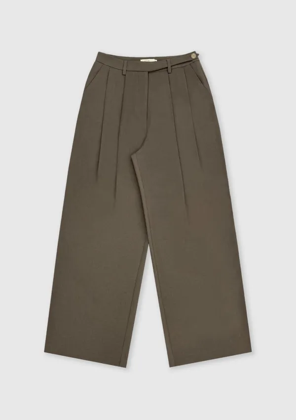 F/W Row Slacks (Mocha Brown)