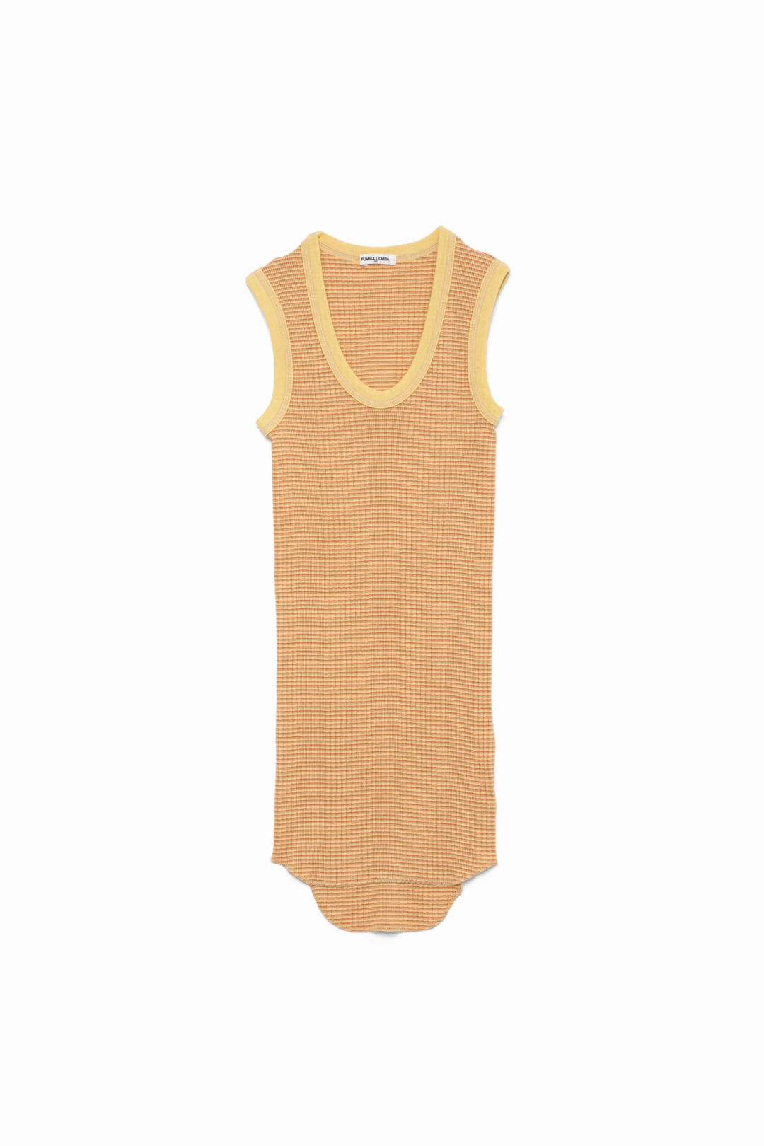 후미카우치다 Needle Drawing Border U-neck Tank 상품 이미지 3