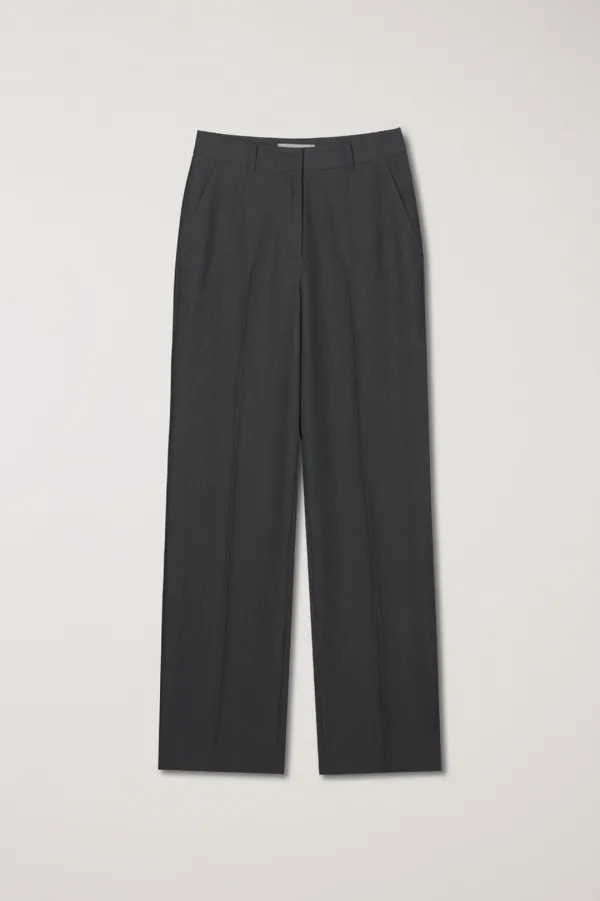 SEMI-WIDE SLACKS CHARCOAL GREY_UDPA5C202CG