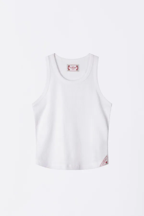 The Day Dreamers Rib Tank Top White
