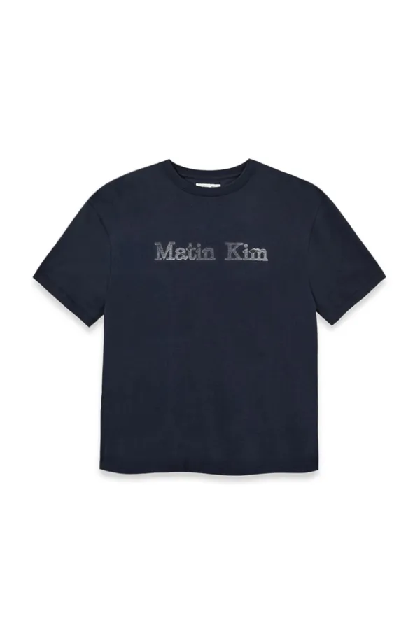 VINTAGE LOGO GRAPHIC TOP IN NAVY