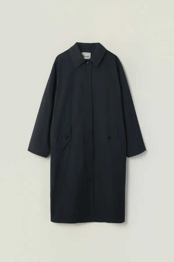 YVONNE WASHED TRENCH COAT_DEEP SLATE