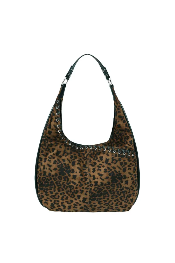 미디움 슬래쉬 호보 백 medium slash hobo bag (leopard)