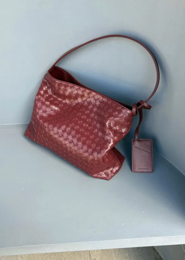 ANC WEAVING MESH BAG_BURGUNDY