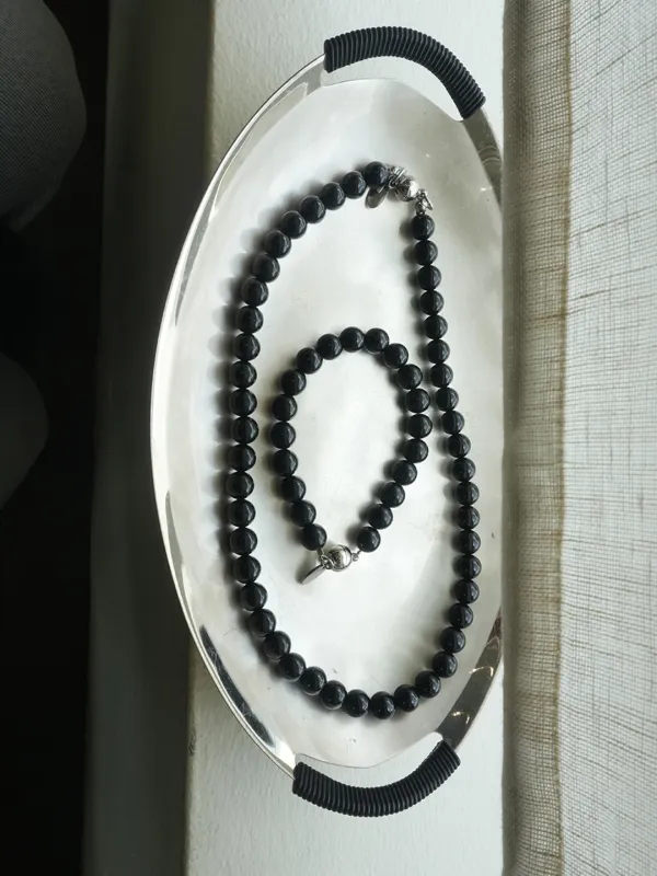 Midnight Necklace or Midnight Bracelet [Black]
