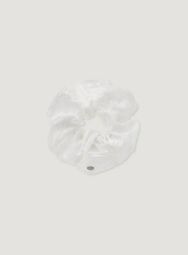 CRINKLE SCRUNCHIE_PEARL WHITE