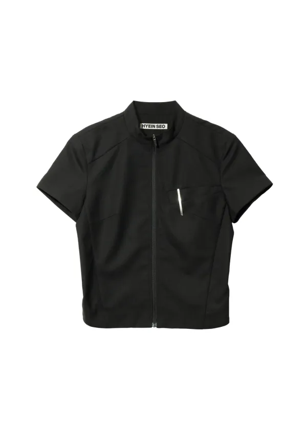 Zip Shirt w/ Pin