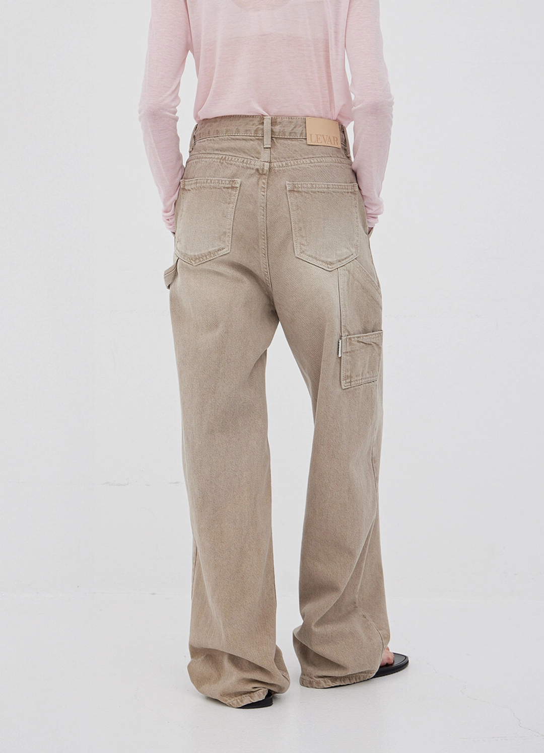 르바 Relaxed Carpenter Denim - Sand Beige 상품 이미지 1