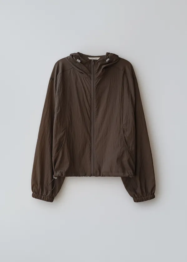 Pond hoody windbreaker (brown)