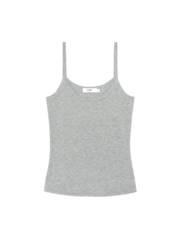 [2nd] G CLASSIC KNIT CAMISOLE (MELANGE GRAY)