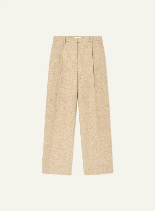 Camis Wool Silk Trouser Greige