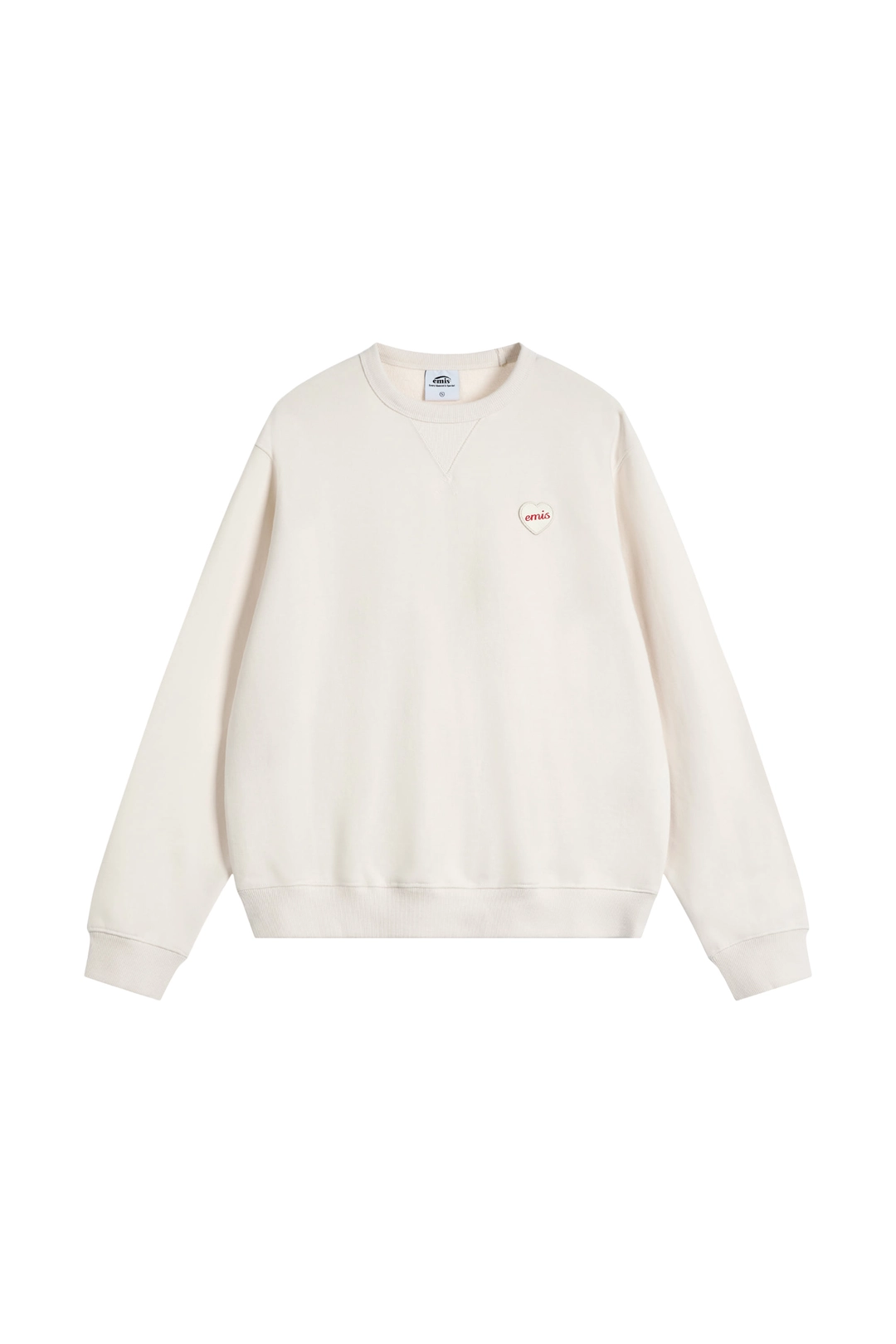 이미스 HEART RUBBER PATCH SWEATSHIRT-IVORY 상품 이미지 1