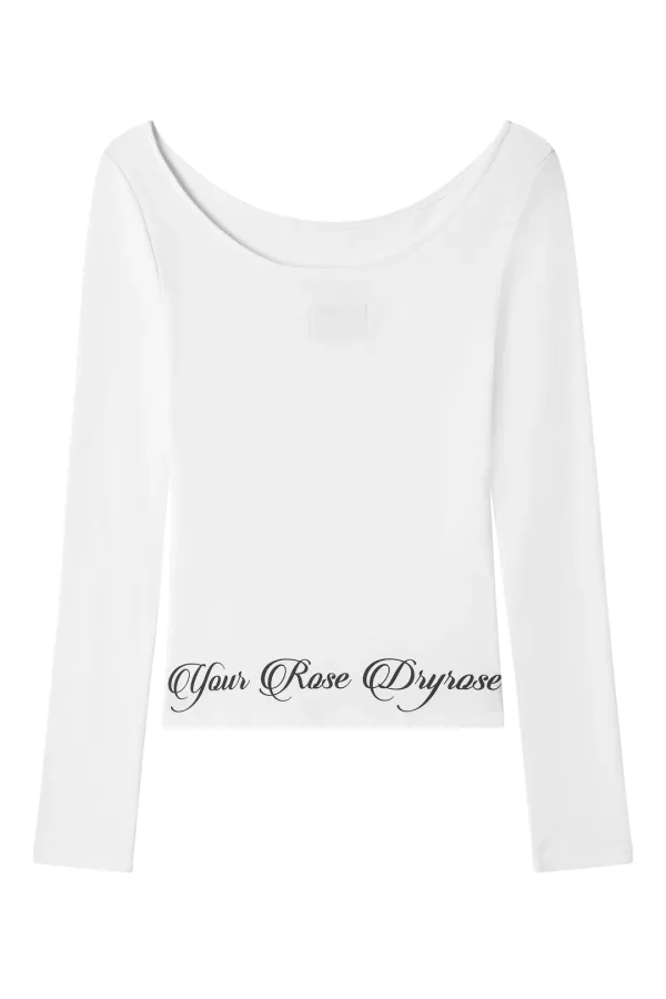 BACK LETTERING TEE (WHITE)
