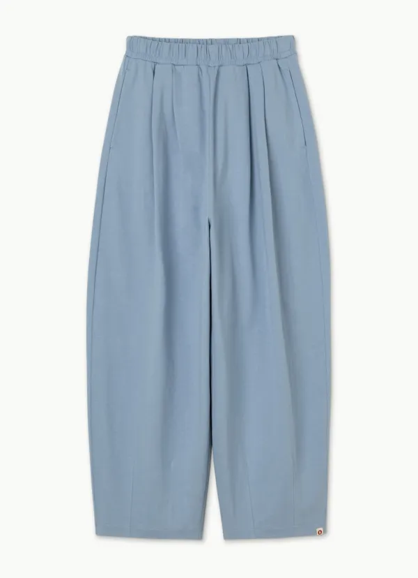 Tuck volume pants (Unisex)_Faded Denim