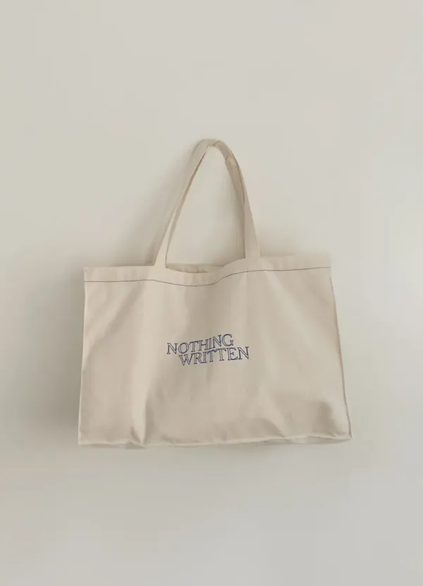 7TH / Popé cotton eco bag (Natural, Large)