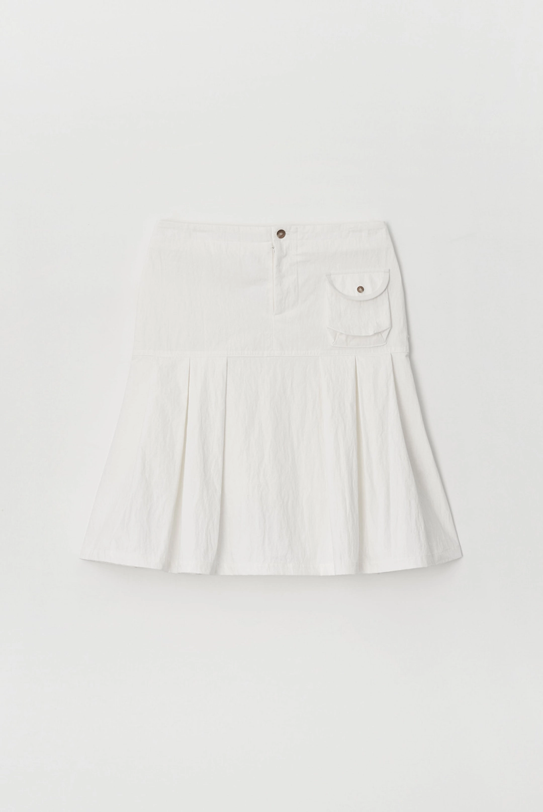 브렌다 브렌든 pocket pleats skirt - cream 상품 이미지 2