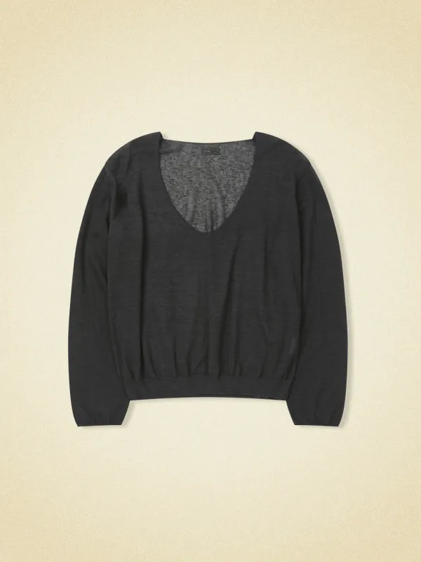 lean knit - charcoal