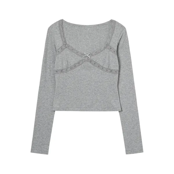 AYN SLEEPWEAR TOP (MELANGE GREY)