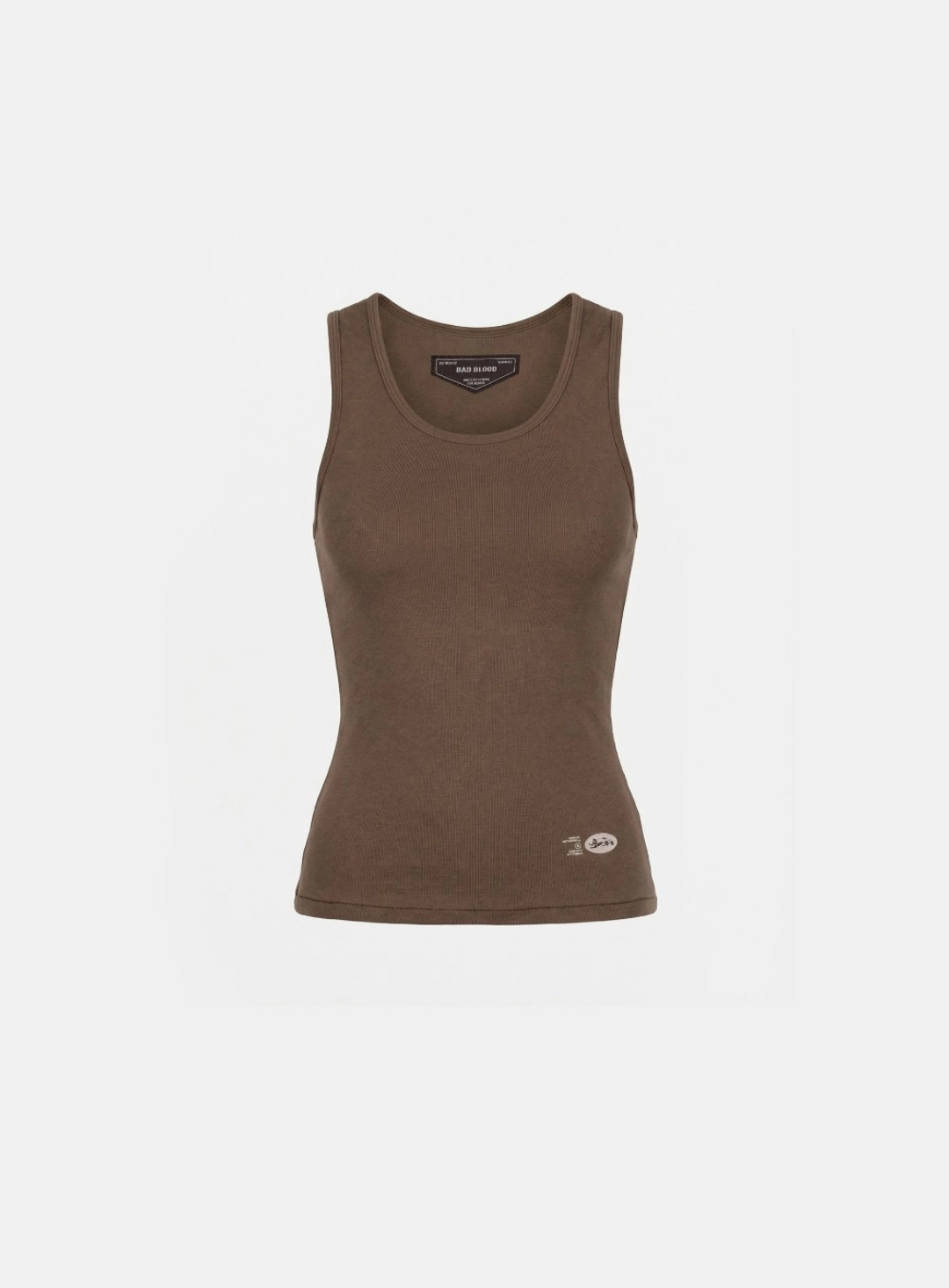 배드블러드 [w-tnk26-012] BS Cotton Jersey Classic Tank - Brown 상품 이미지 1