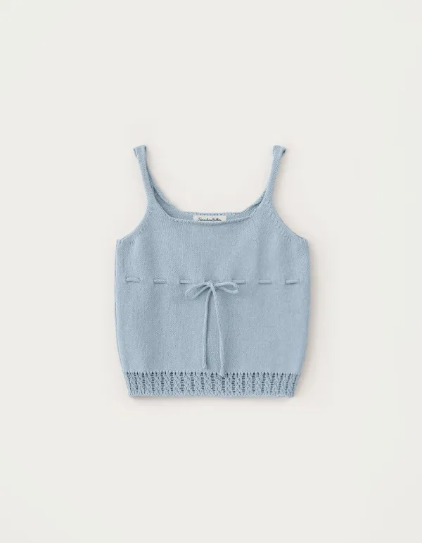 [Release] Poin Sleeveless Knit - Light Blue