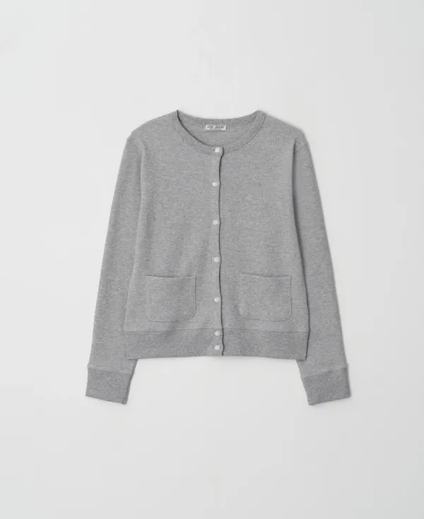 [1차] Waffle Cotton Jersey Cardigan_MELANGE