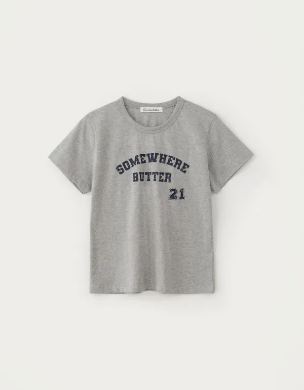 5.29 출고 21 Square Logo Top - Grey