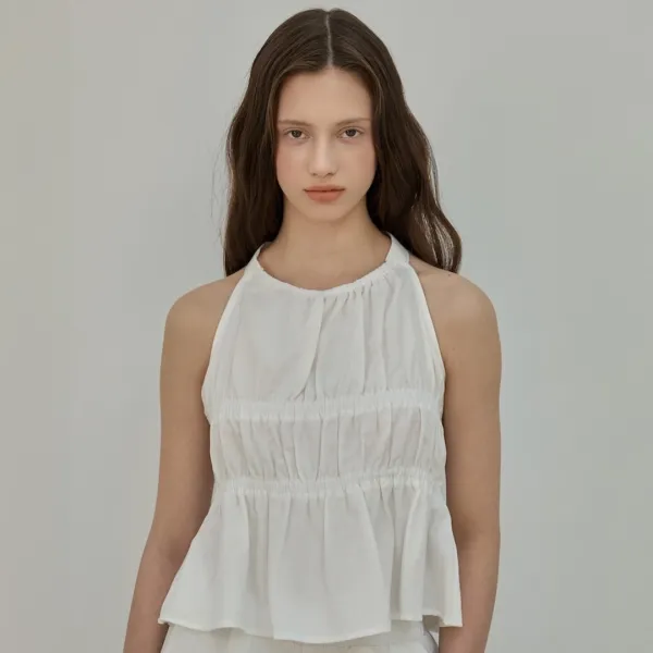 Ripple Halter Blouse_2Color