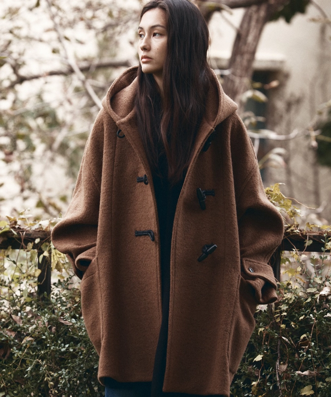 반원 아뜰리에 O3761 알파카 더플 코트_Brown 상품 이미지 2