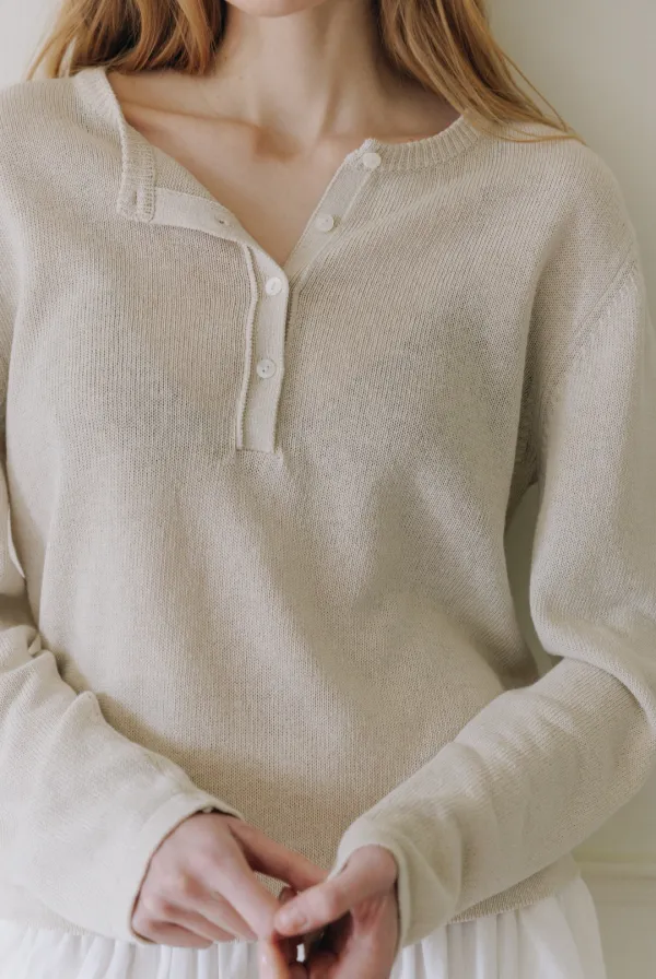 Henlyeyneck long sleeve (Beige)