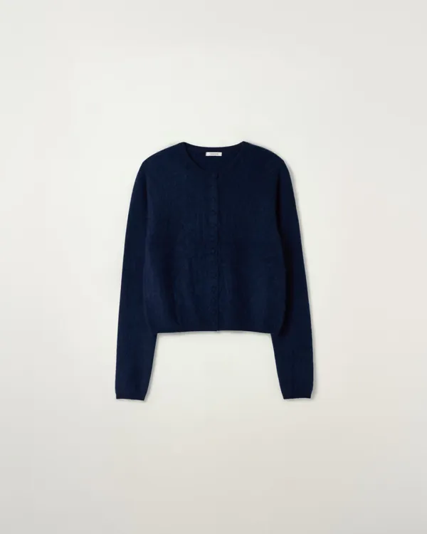 [9/17 순차배송] Hairy Wool Cardigan [NAVY]
