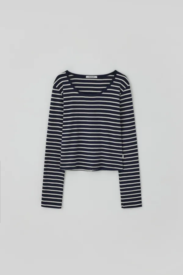 T/T Vela stripe t-shirt (navy)