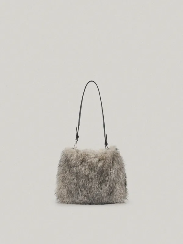 Mini Mousse Fur Bag - Black미니 무스 퍼 백