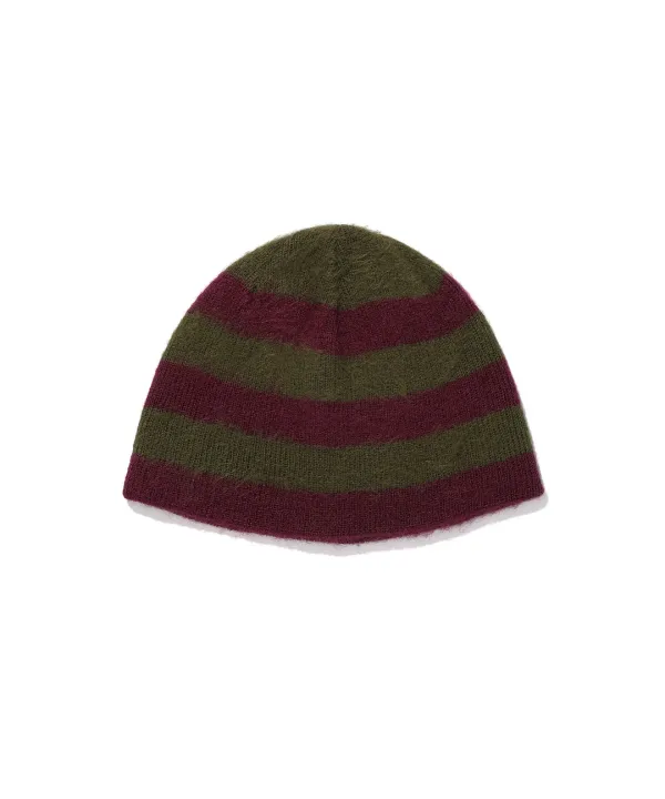 [10/20 11:00 KST] stripe hairy beanie [purple]