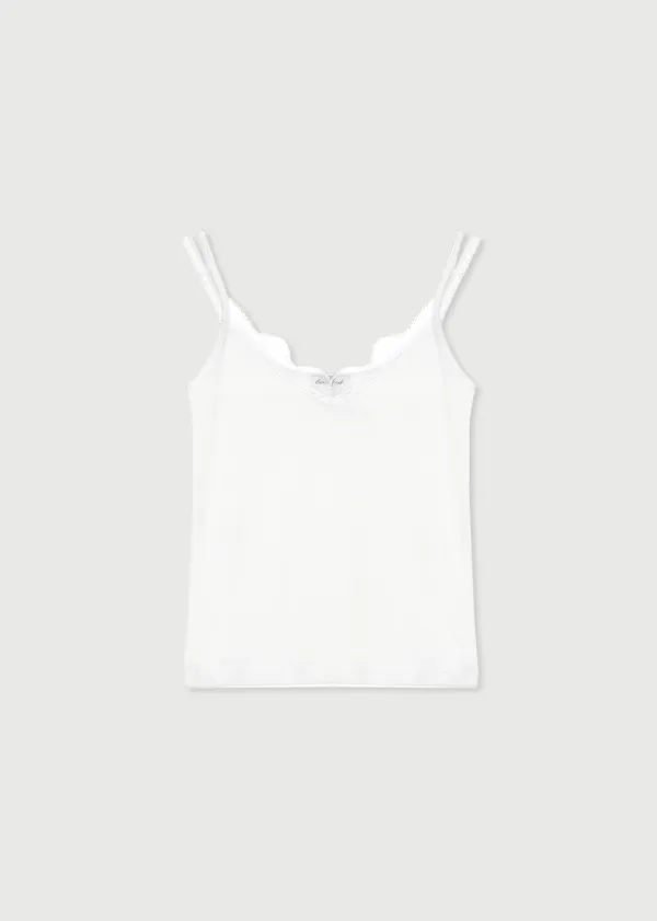 LAYER LACE CAMISOLE - WHITE