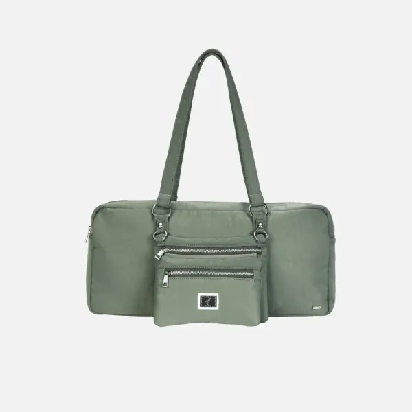 clip pouch bag-khaki