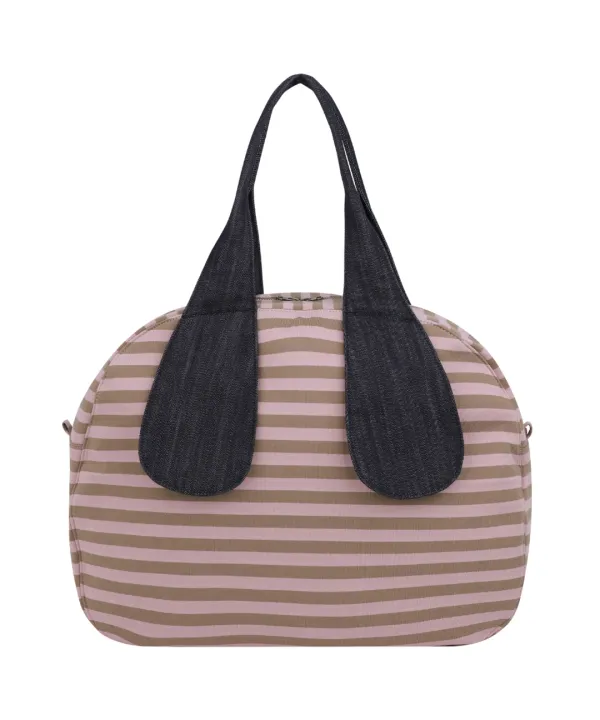 EMA TINY FRIENDS STRIPE BAG PINK BEIGE