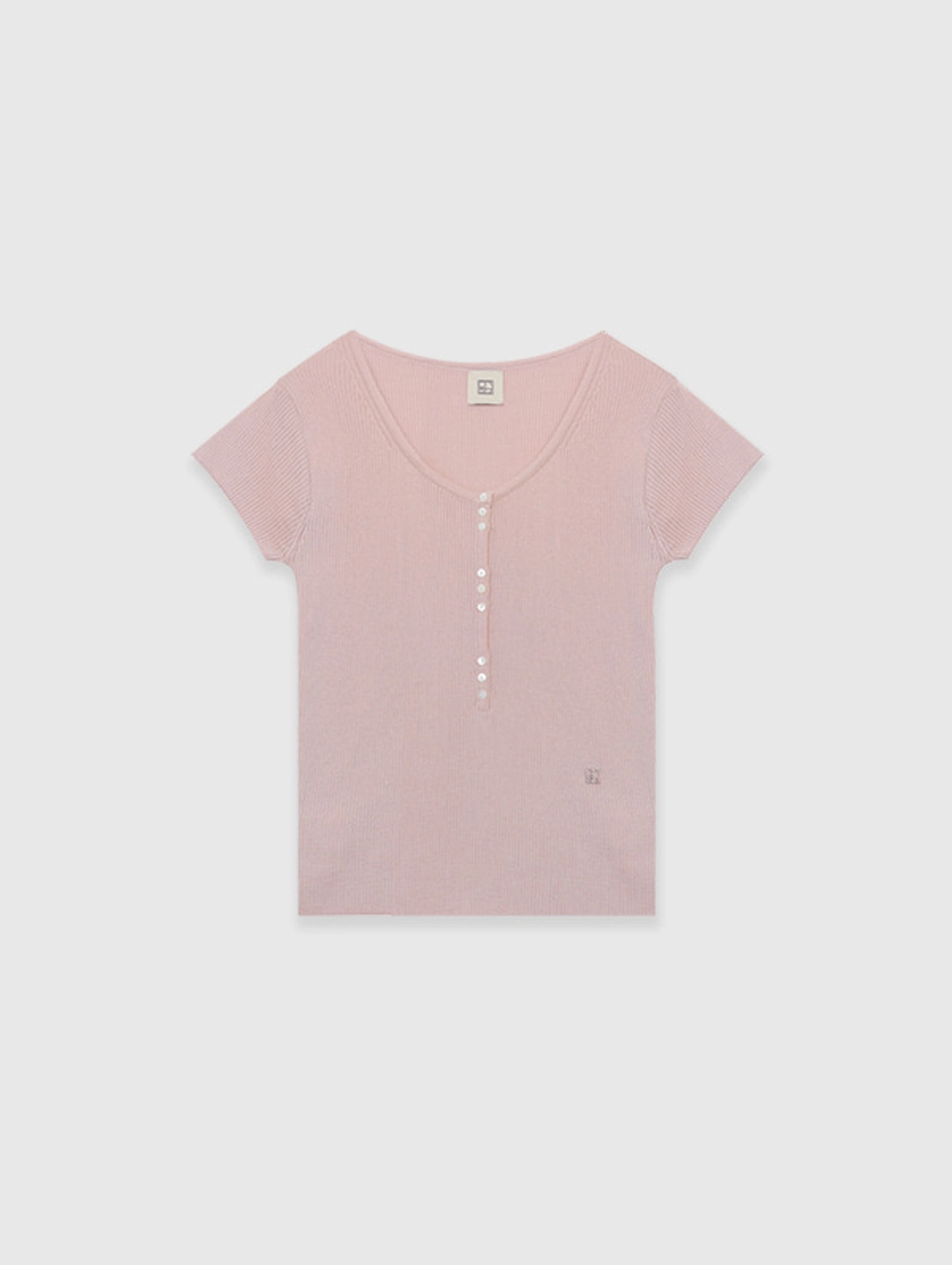 오디에스 [10th 재입고] Limited Henley Neck Knit  (Dried Pink) 상품 이미지 2
