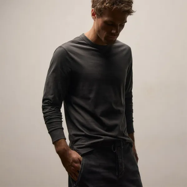 Heavy Luxe Jersey Long Sleeve - Magma