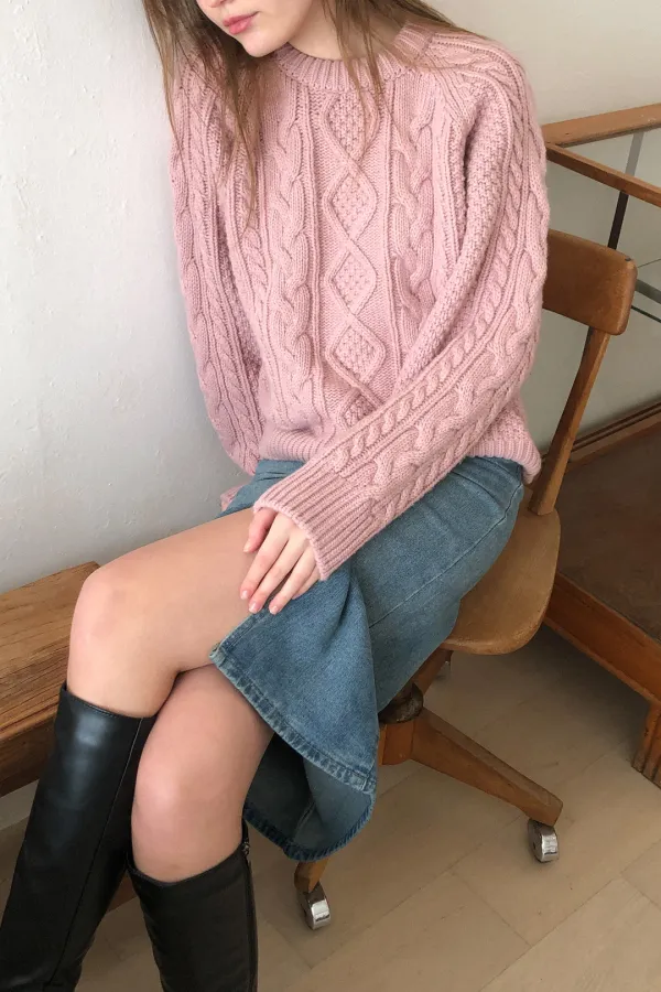 (시즌오프) Zoe Sweater / Pink