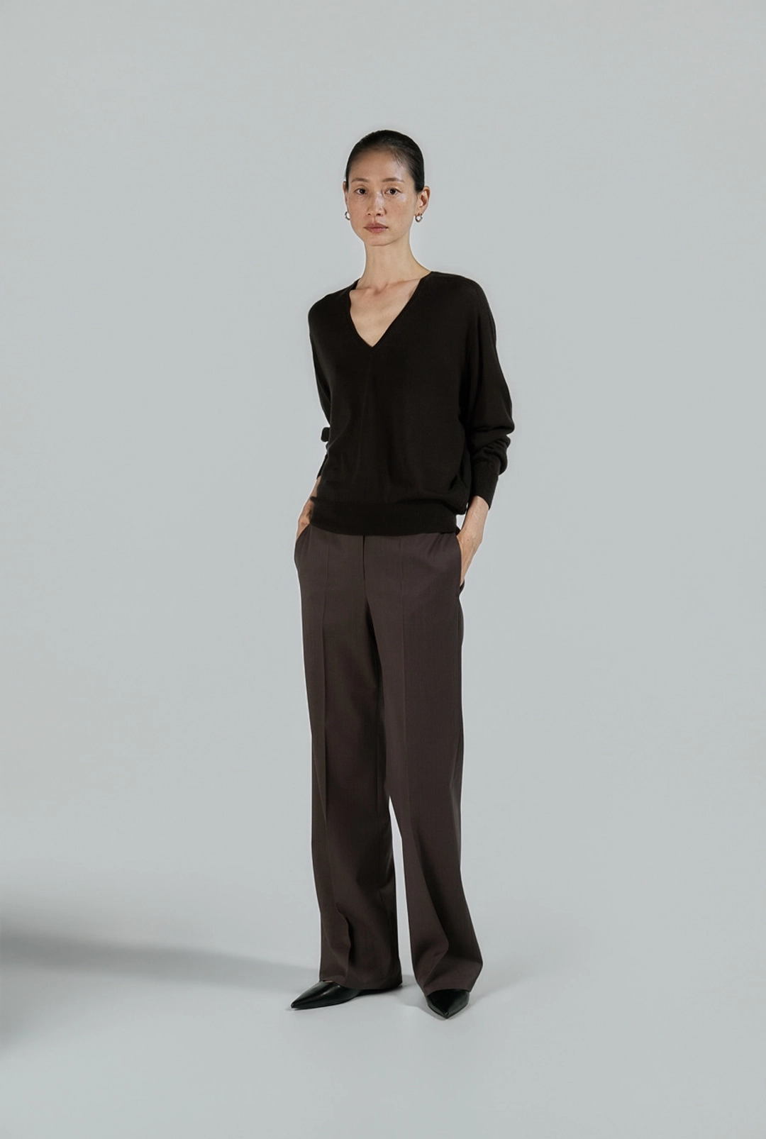 에이치에이트 QUIET TROUSERS ( DARK BROWN ) 상품 이미지 1
