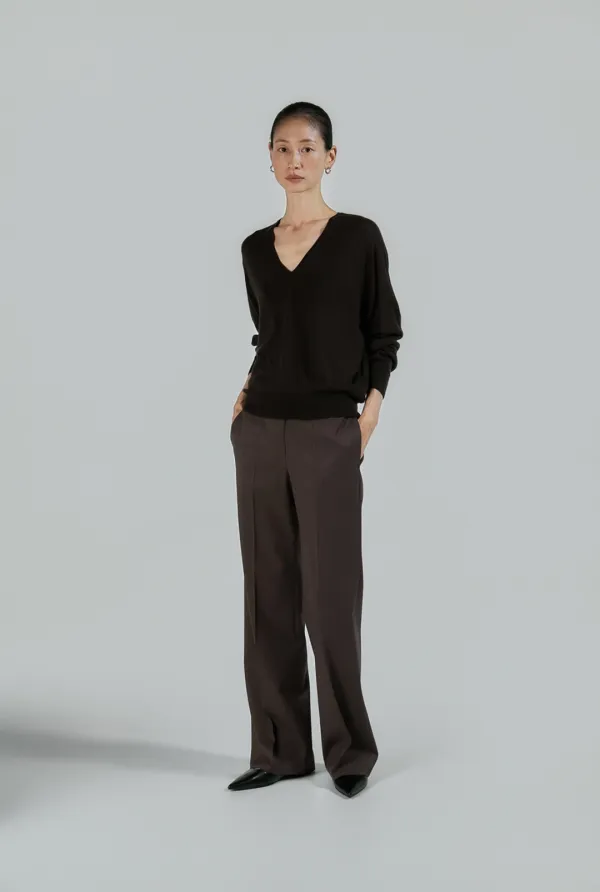 QUIET TROUSERS ( DARK BROWN )