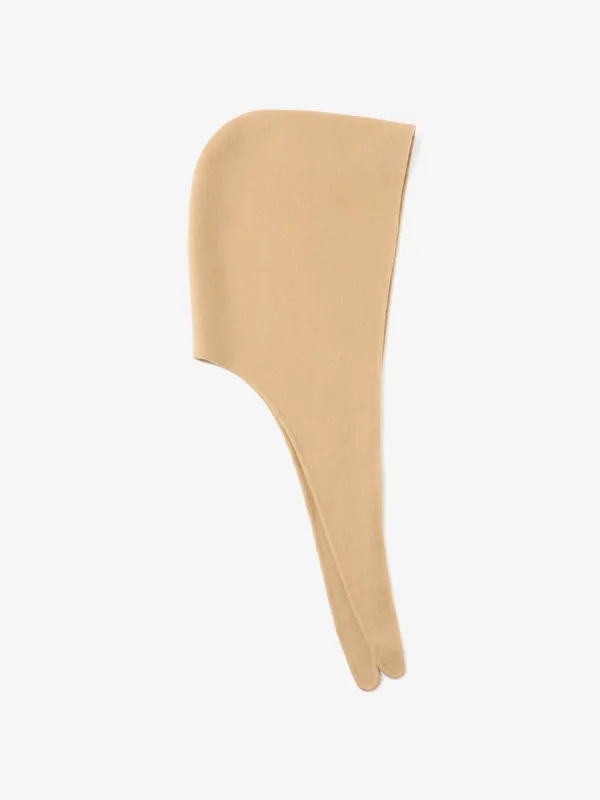 CAEL handmade wool balaclava_butter beige